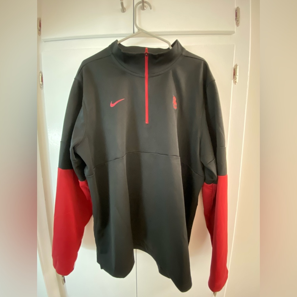 Nike Black and Red Lightweight Jacket